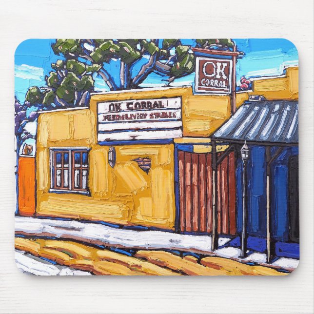 The Tombstone Ok Corral Mouse Pad (Front)