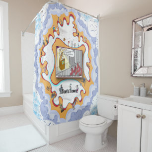 The Tongue Depressor Satirical Humor Shower Curtain