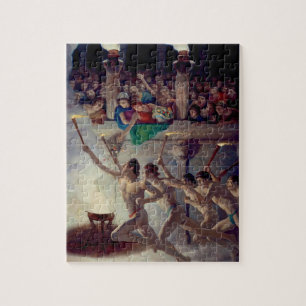 The Torch Race, Grecian Olympics by N. C. Wyeth Jigsaw Puzzle