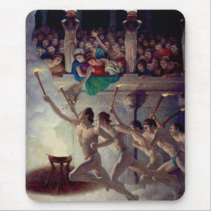 The Torch Race, Grecian Olympics by N. C. Wyeth Mouse Pad