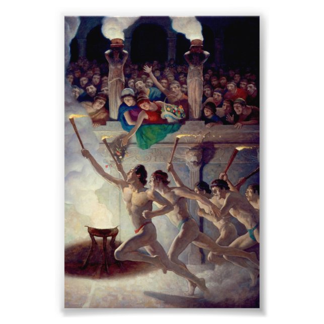 The Torch Race, Grecian Olympics by N. C. Wyeth Photo Print (Front)