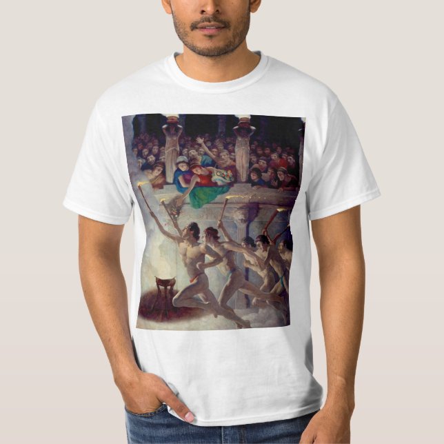 The Torch Race, Grecian Olympics by N. C. Wyeth T-Shirt (Front)