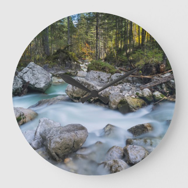 The torrent Ramsauer Ache Large Clock (Front)