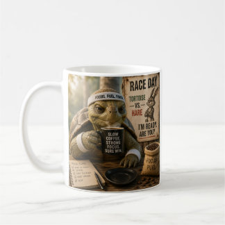 The Tortoise preparing for the Hare Coffee Mug