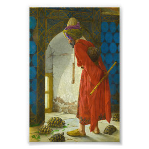 The Tortoise Trainer, 1906 by Osman Hamdi Bey Photo Print