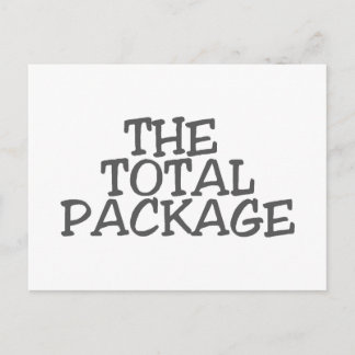 THE TOTAL PACKAGE POSTCARD