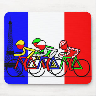 The Tour Arrives in Paris Mouse Pad