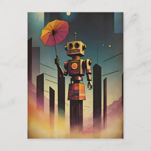 The Tourist - Ken Gauge Surreal Art Postcard