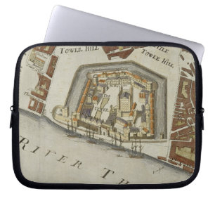 The Tower and St. Catherine's, detail of the Tower Laptop Sleeve