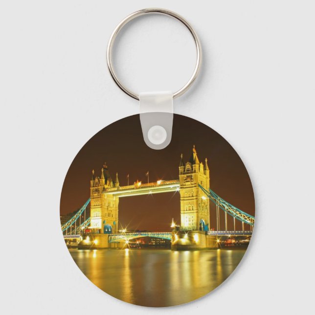 The Tower Bridge By Night Key Ring (Front)