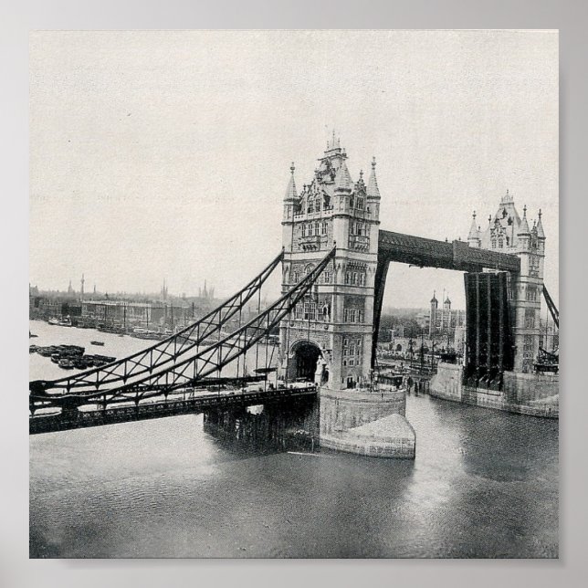 The Tower Bridge, London 1913 Poster (Front)