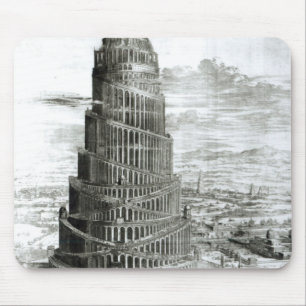 The Tower of Babel, 1679 Mouse Pad