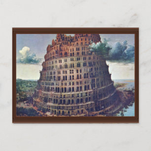 The Tower Of Babel. By Pieter Bruegel Postcard