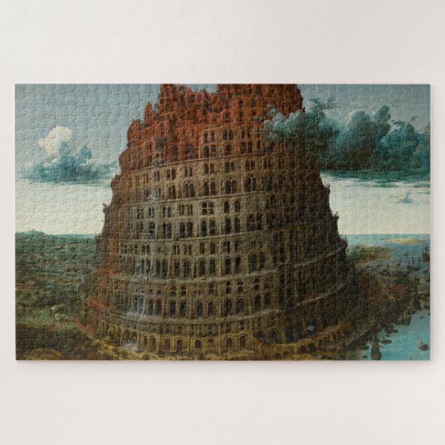 The Tower of Babel (by Pieter Bruegel the Elder) Jigsaw Puzzle (Horizontal)