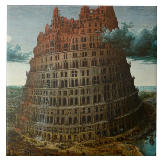The Tower of Babel (by Pieter Bruegel the Elder) Tile (Front)