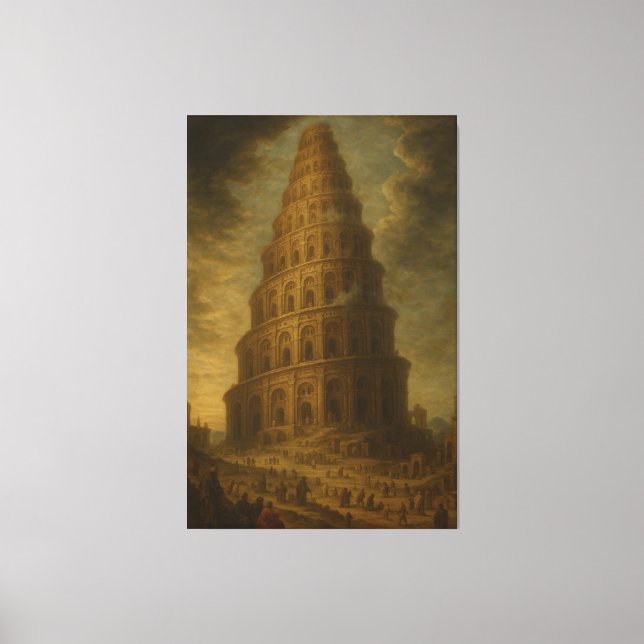 The Tower of Babel Canvas Print (Front)
