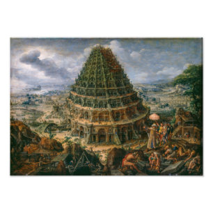 The Tower Of Babel   Marten van Valckenborch   Photo Print