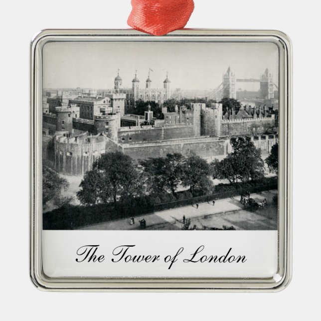 The Tower of London Metal Tree Decoration (Front)