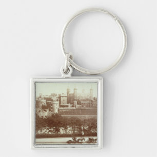 The Tower of London (sepia photo) Key Ring