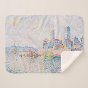 The Towers of Antibes (by Paul Signac) Sherpa Blanket