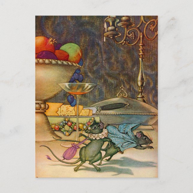The Town Mouse and The Country Mouse Postcard (Front)