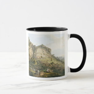 The Town of Abha in Abyssinia, engraved by J. Bluc Mug