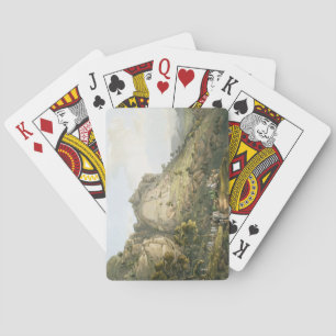 The Town of Abha in Abyssinia, engraved by J. Bluc Playing Cards