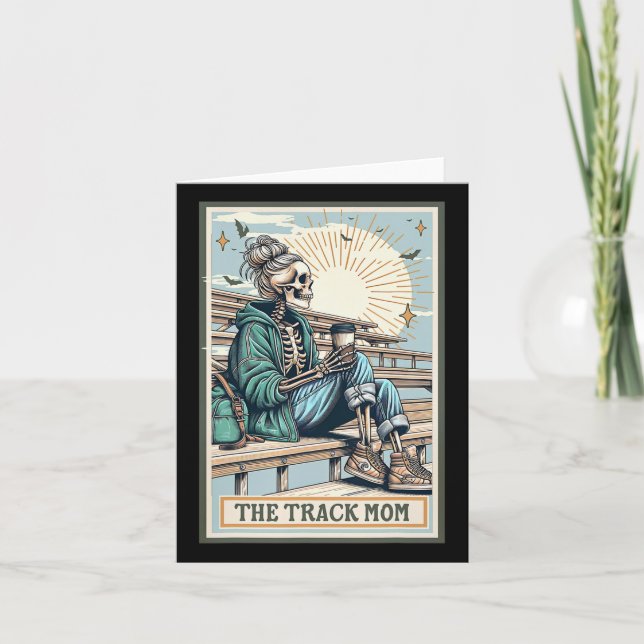 The Track Mum Skeleton Tarot Card Running Runner M (Front)