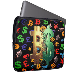 The Trader Dream Collection Candlestick Charts Laptop Sleeve