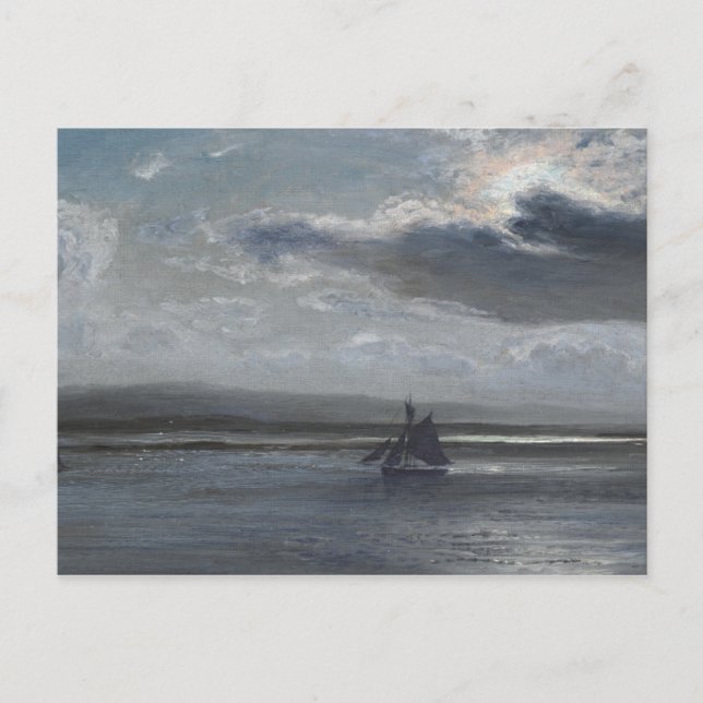 The Traeth Mawr, Moonlight Postcard (Front)