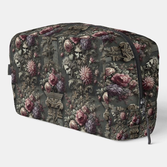 The Tragedy Chorus – Gothic Victorian Design Dopp Kit (Right Corner)