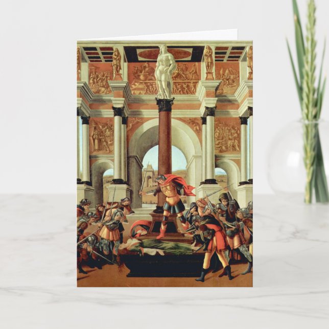 The Tragedy of Lucretia by Sandro Botticelli Card (Front)