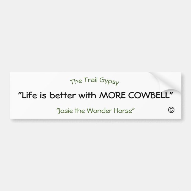 The Trail Gypsy Bumper Sticker (Front)