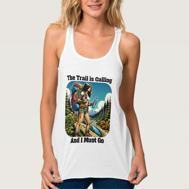 The Trail is Calling and I Must Go Singlet (Front)
