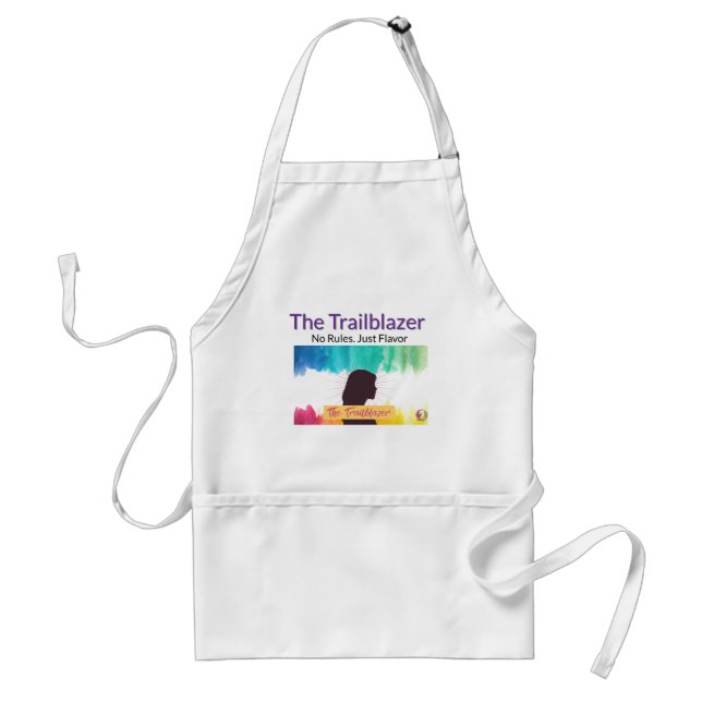 The Trailblazer Apron – “No Rules. Just Flavour.” (Front)