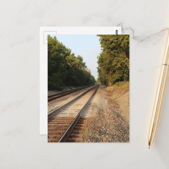 the train tracks postcard (Front/Back In Situ)