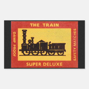The Train Vintage Match Label