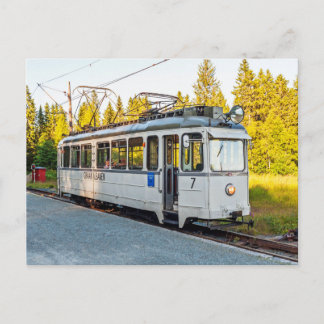 The tram in Trondheim. Vintage car No. 7 at Lian Postcard