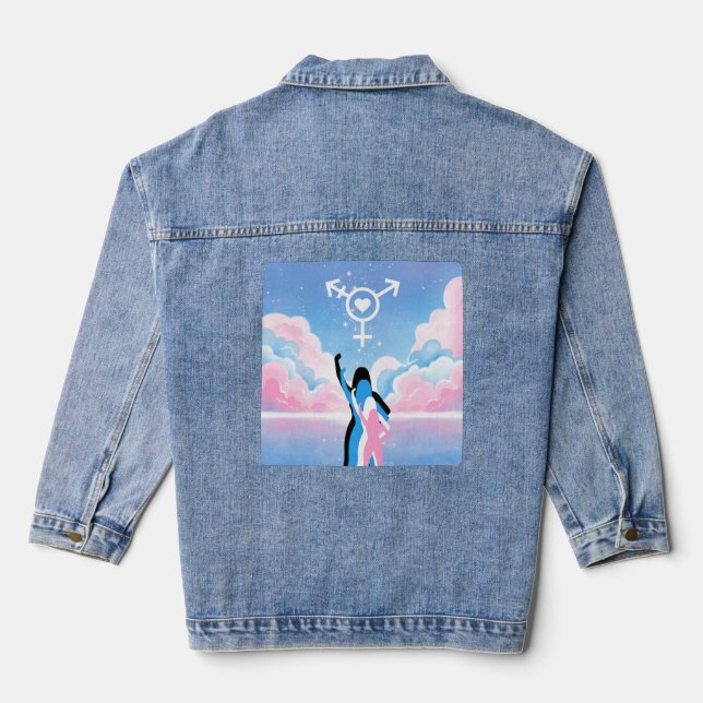 The Trans Signal Denim Jacket (Back)
