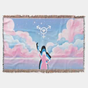 The Trans Signal Throw Blanket