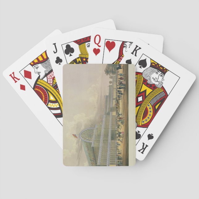 The Transept of the Crystal Palace, from the Princ Playing Cards (Back)