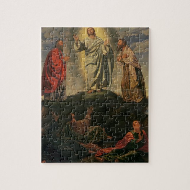 The Transfiguration, c.1527-33 (oil on panel) Jigsaw Puzzle (Vertical)