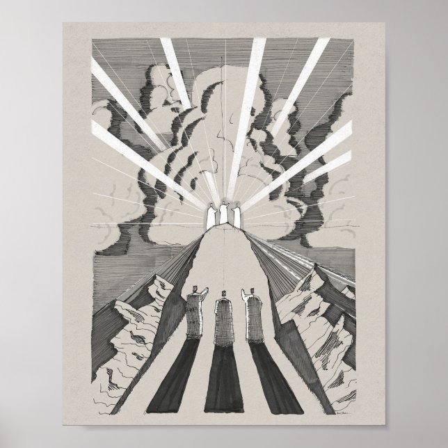 The Transfiguration – Jesus, Moses, and Elijah Poster (Front)