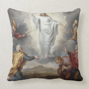 The Transfiguration (oil on copper) Cushion