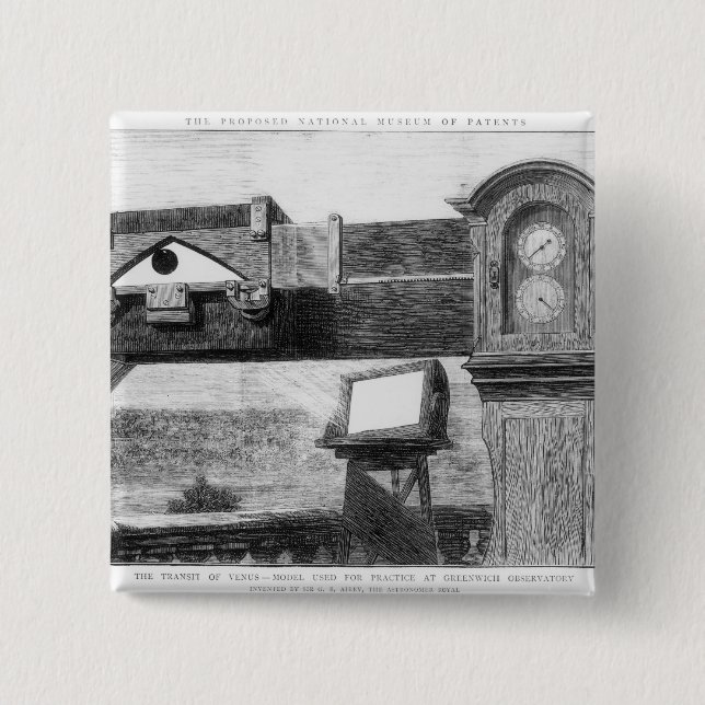 The Transit of Venus 15 Cm Square Badge (Front)