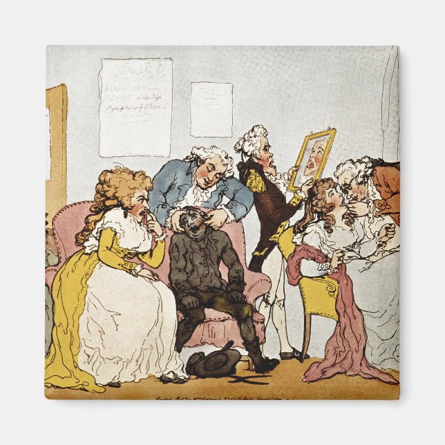 'The Transplanting of Teeth', cartoon Magnet (Front)