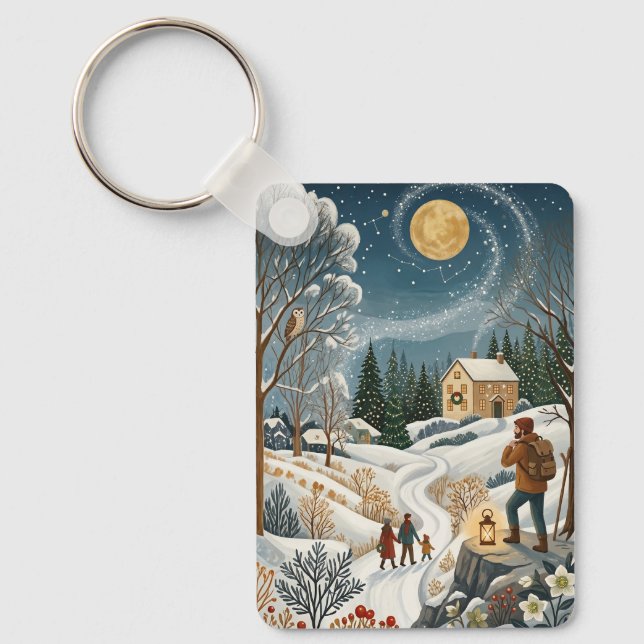 The Traveler’s Solstice Homecoming Key Ring (Front)