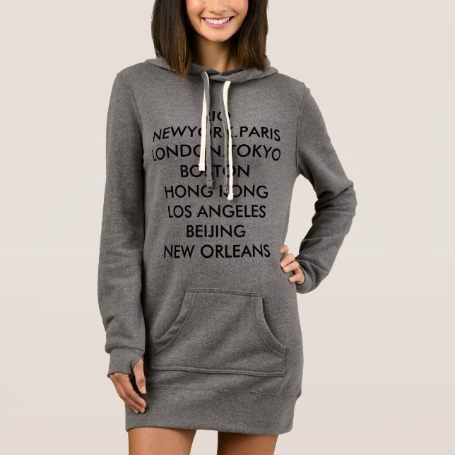 The Traveller Hoodie By Basri and Avon Dress (Front)