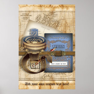 The Traveller Personalised Poster