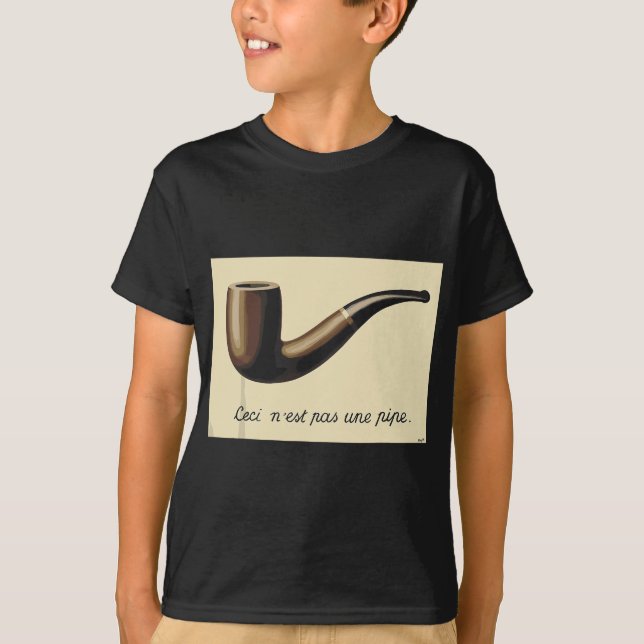 The Treachery of Images Famous Painting By Magritt T-Shirt (Front)